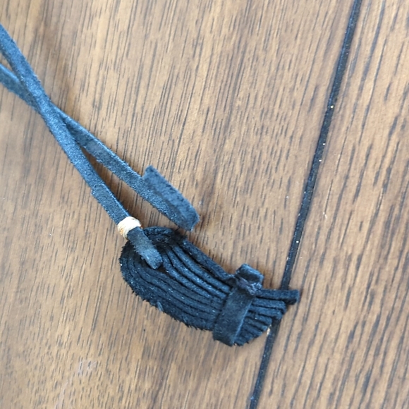 Soludos Black Suede Embroidered Moccasin Tassel Ankle Booties - Picture 16 of 16